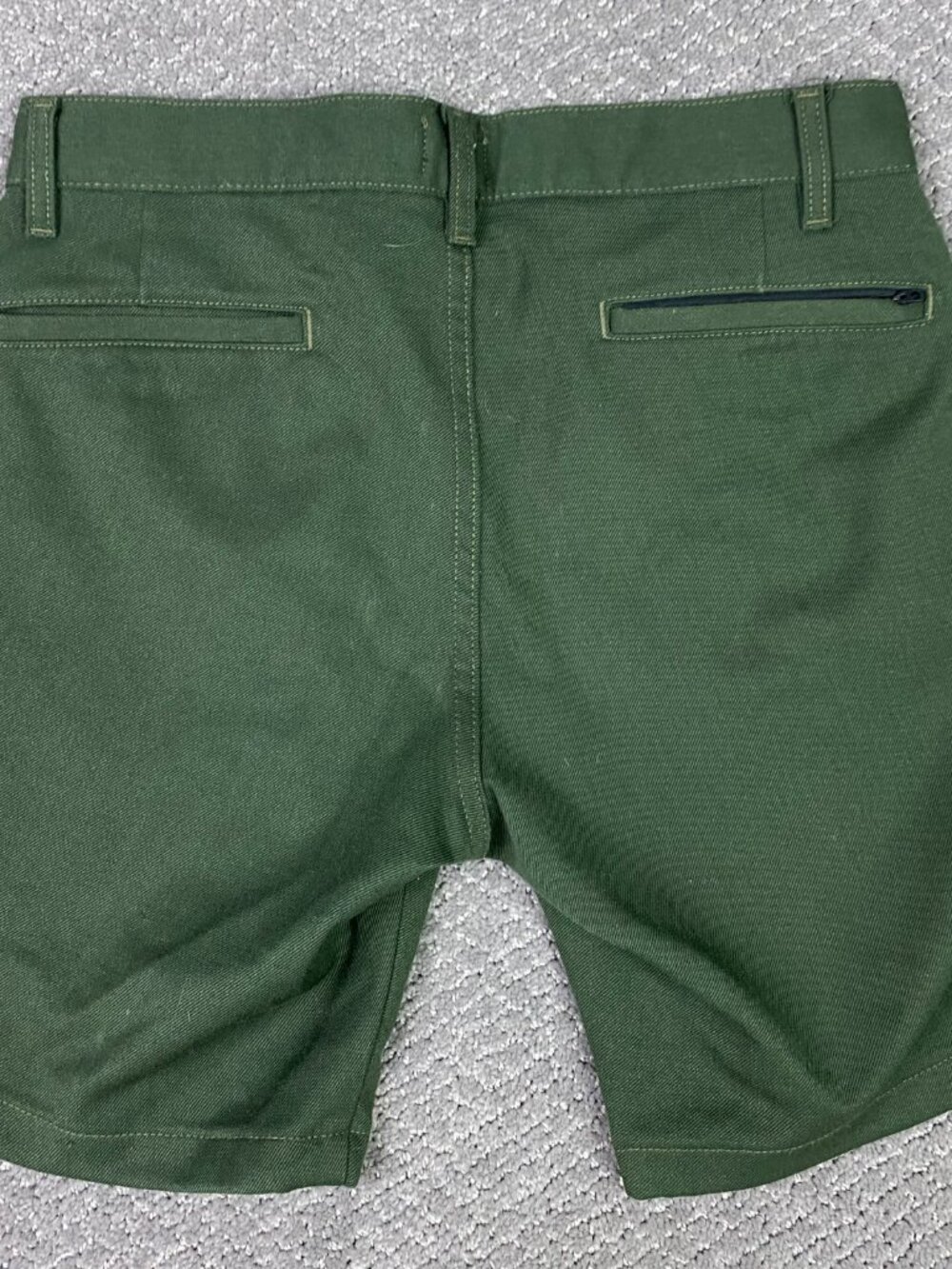 Civic by Taylor Stitch Shorts Men's 30 Green 8" Inseam - Picture 3 of 11